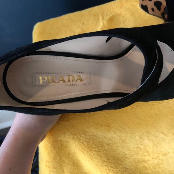 PRADA WEDGES Leopard Print - Picture 3 of 5